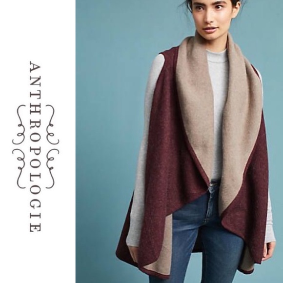 Anthropologie Sweaters - Anthropologie NWT Look Samantha Reversible Vest OS